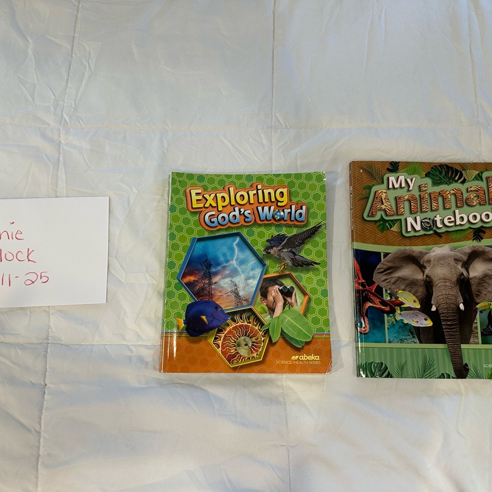 Exploring God's World and My Animal Notebook Books